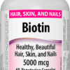 Webber naturals Biotin 5000mcg 60 kapslí